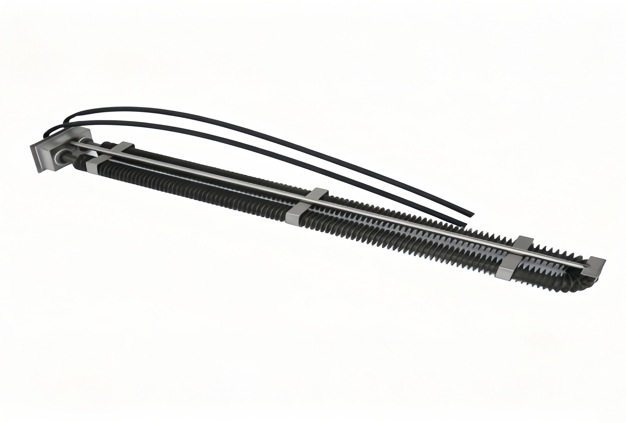 Heating tube for wave soldering equipment