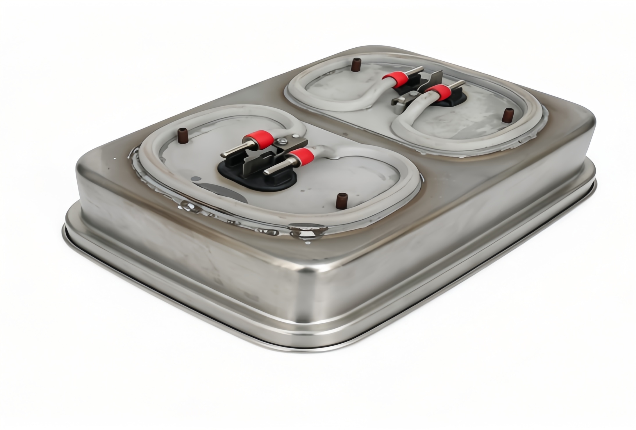 Double‑Well Rectangular Food Warmer Heater