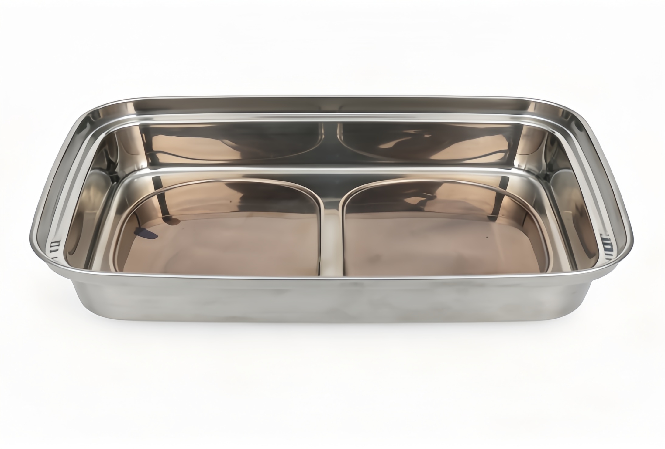 Double‑Well Rectangular Food Warmer Heater