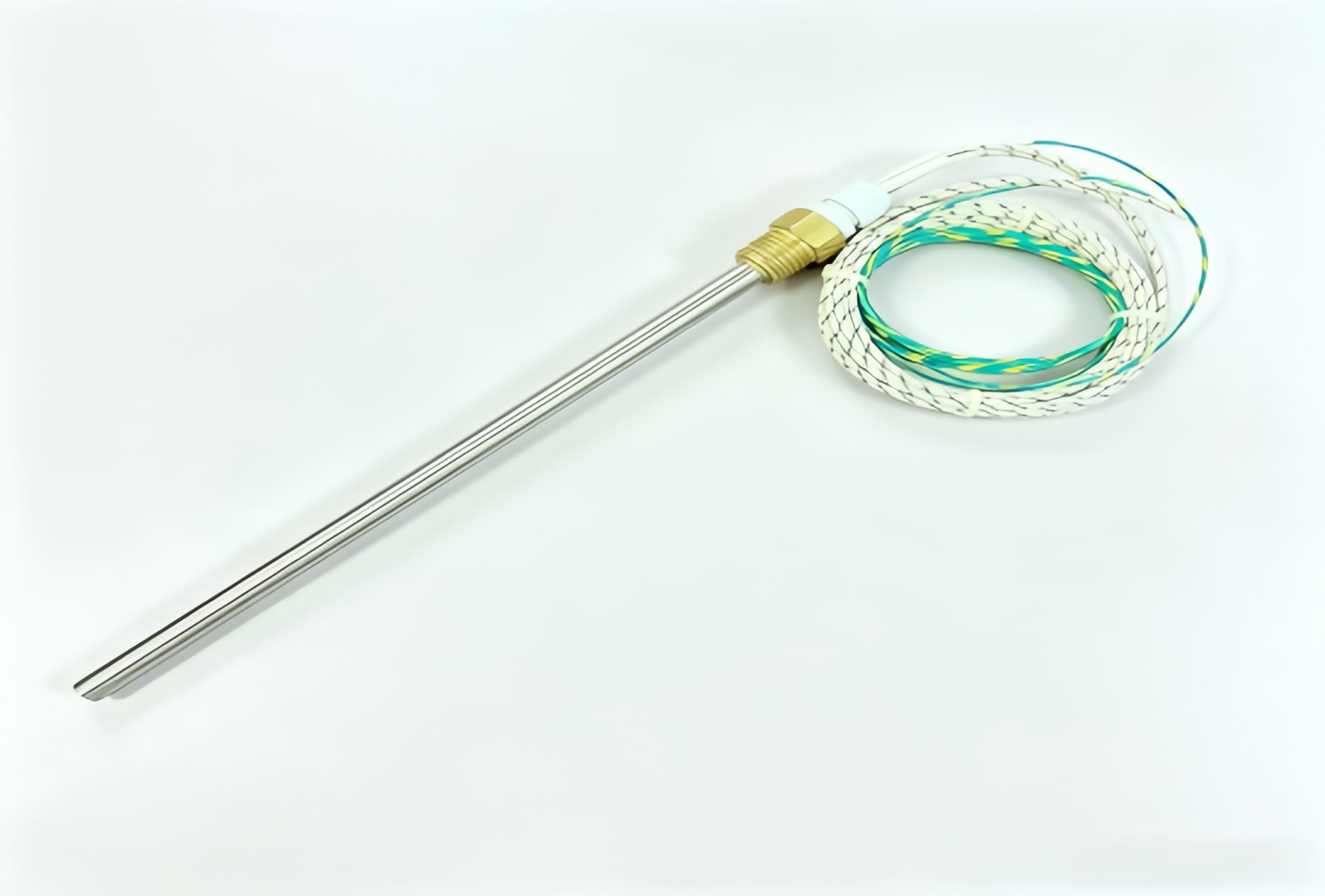 Threaded Cartridge Heater with Braided Wire