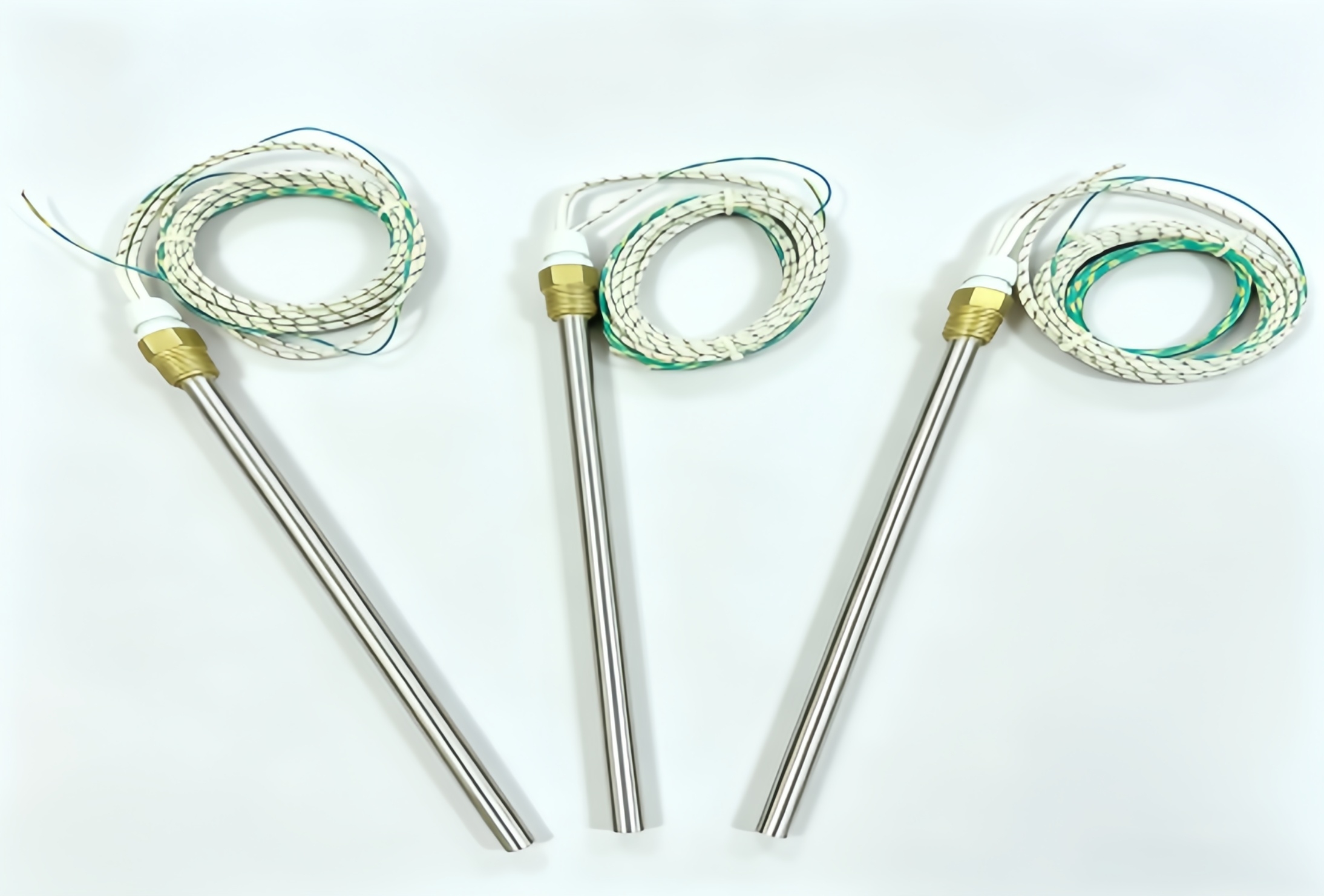 Threaded Cartridge Heater with Braided Wire