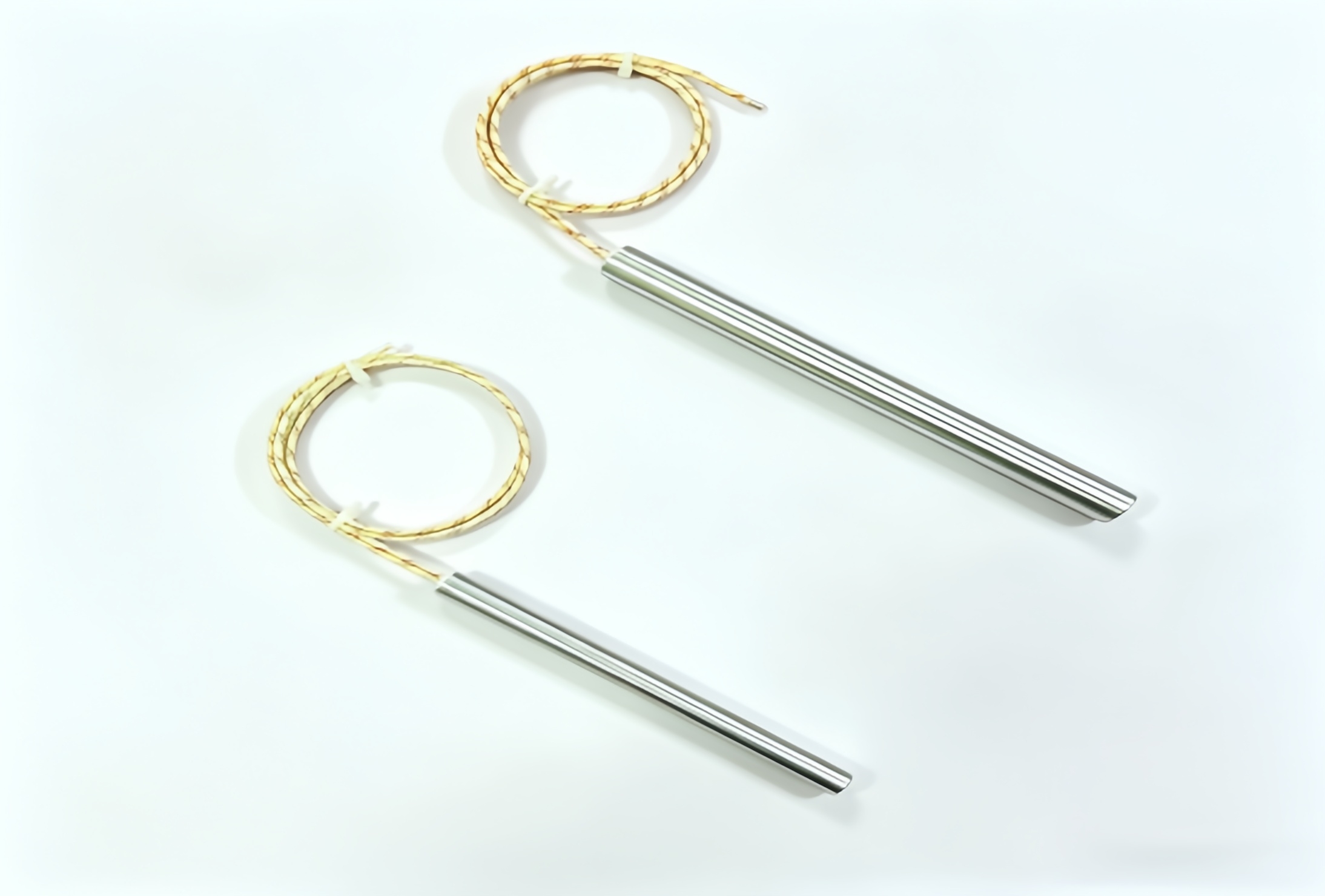 Straight Cartridge Heater High Temp Fiberglass Wire