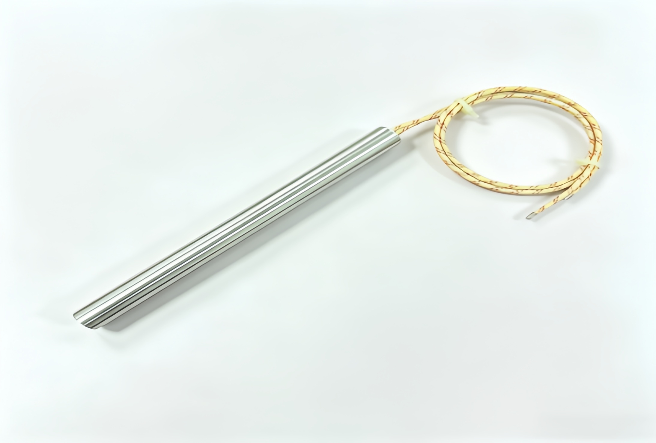 Straight Cartridge Heater High Temp Fiberglass Wire