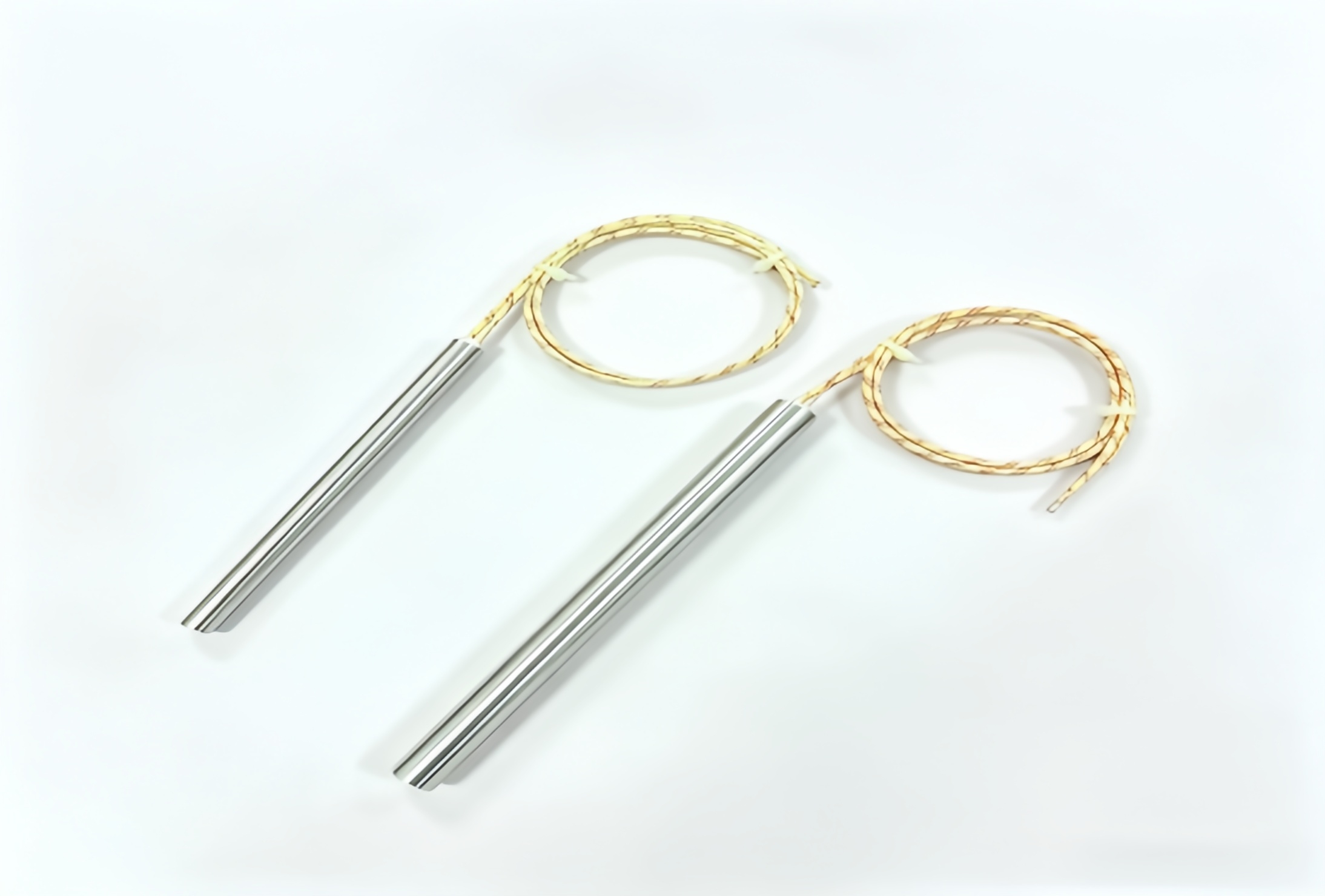 Straight Cartridge Heater High Temp Fiberglass Wire