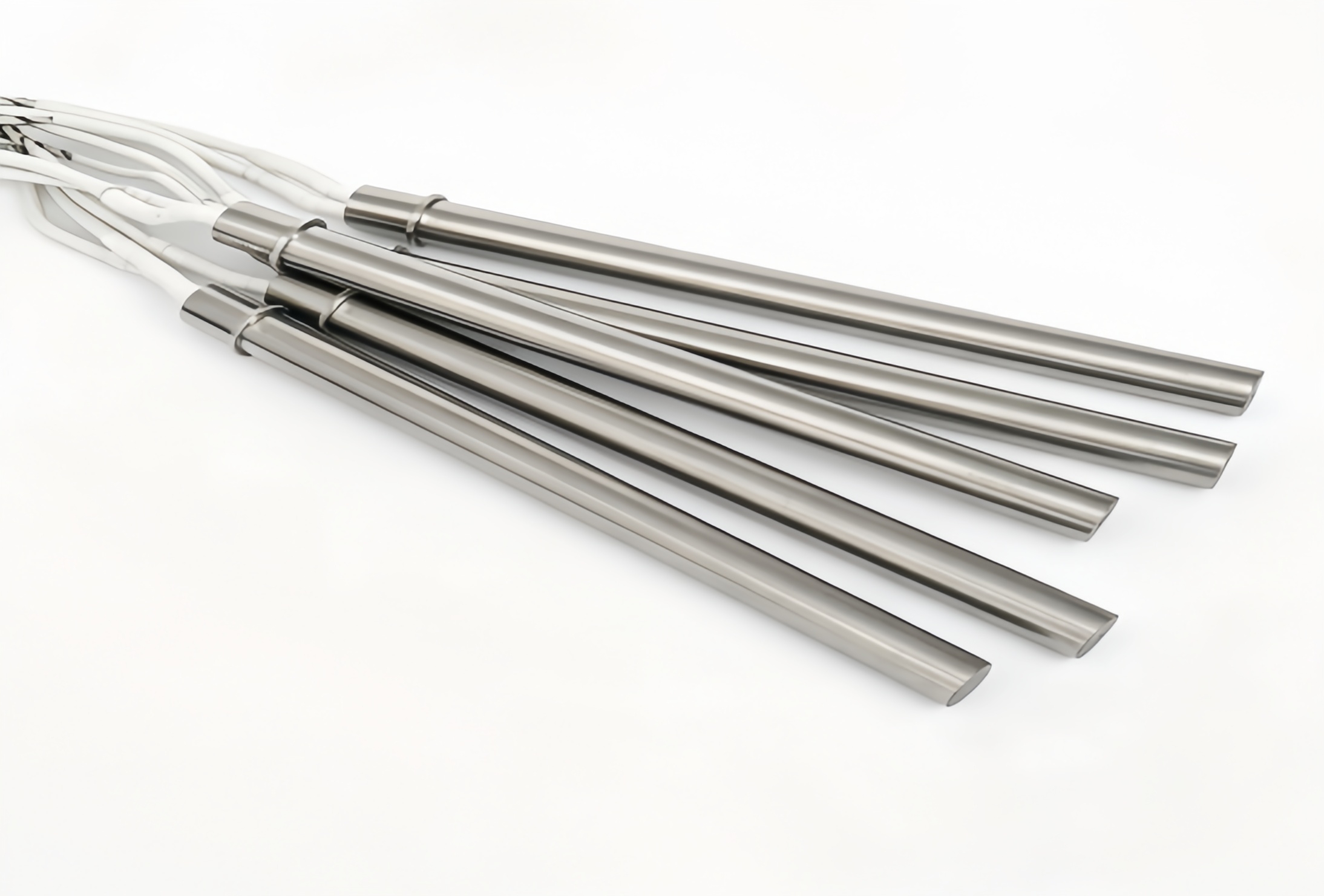 Straight Cartridge Heater Braided Wire