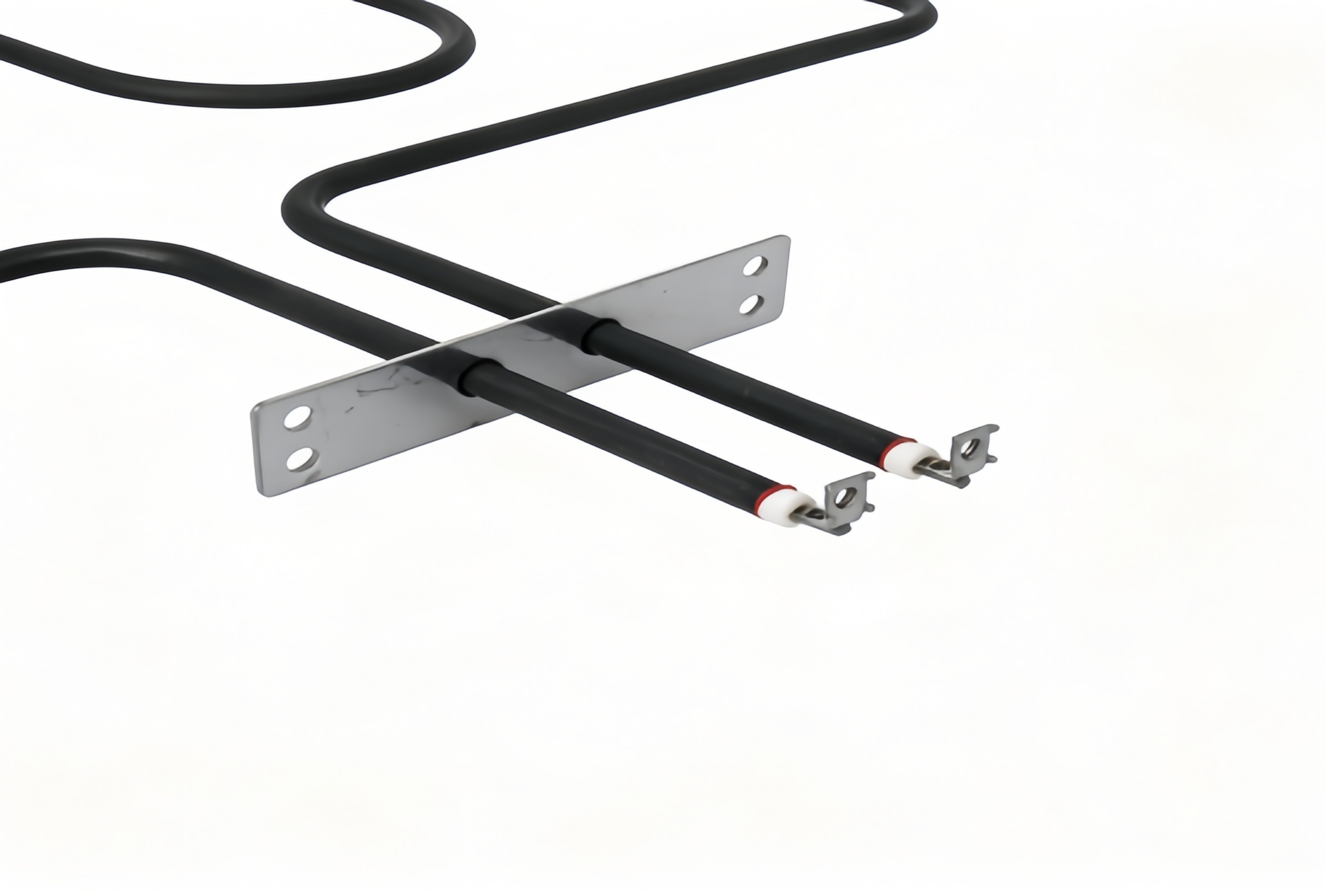 3‑Loop Air Dry‑Burn Tubular Heater With Mounting Plate