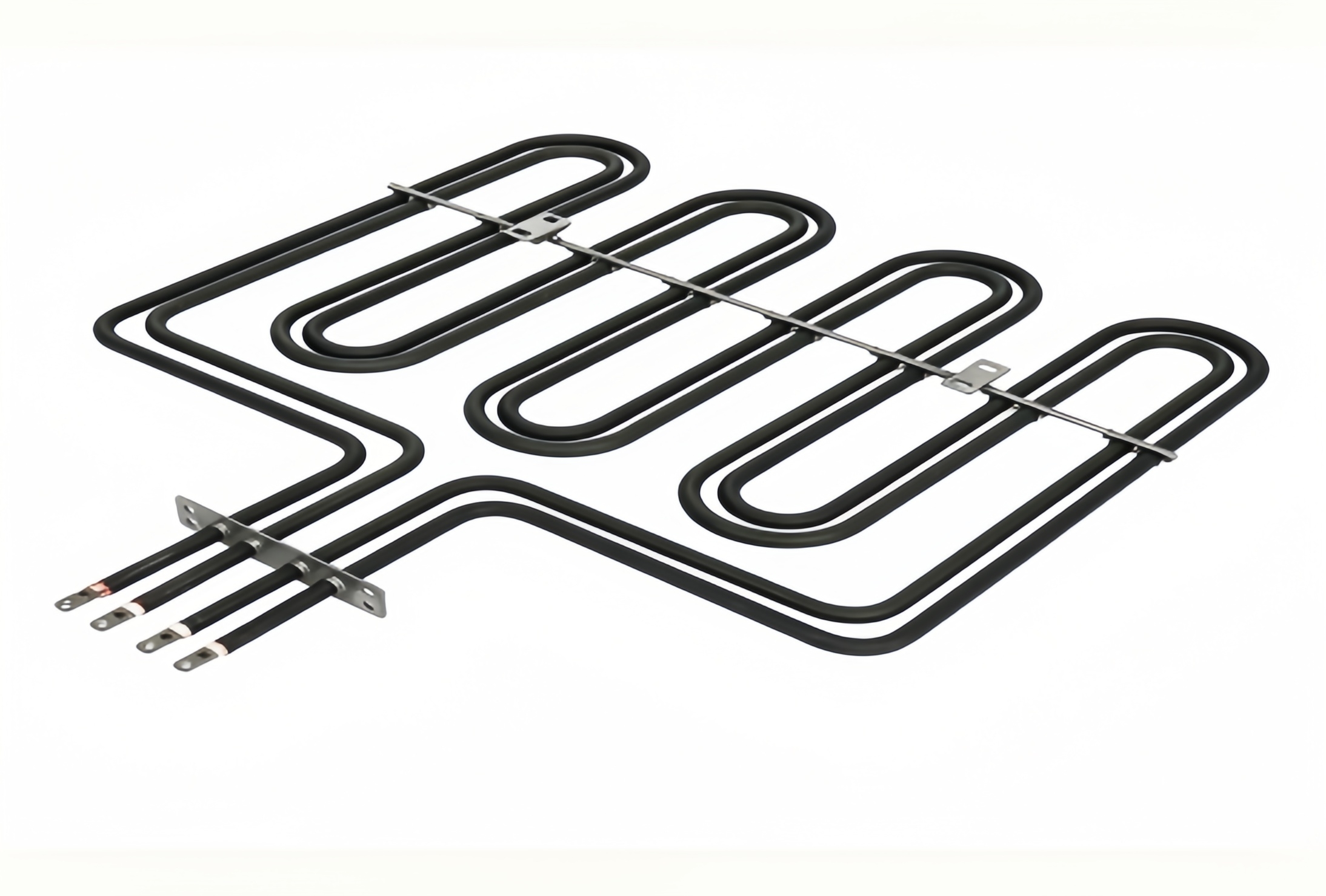 4‑Loop Dual‑circuit Air Dry‑Burn Tubular Heater With Cross Support Rod