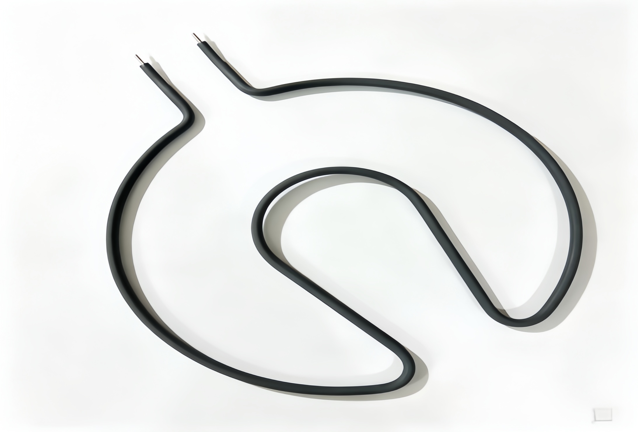 Black Coated Curved Dry‑burn Tubular Heater