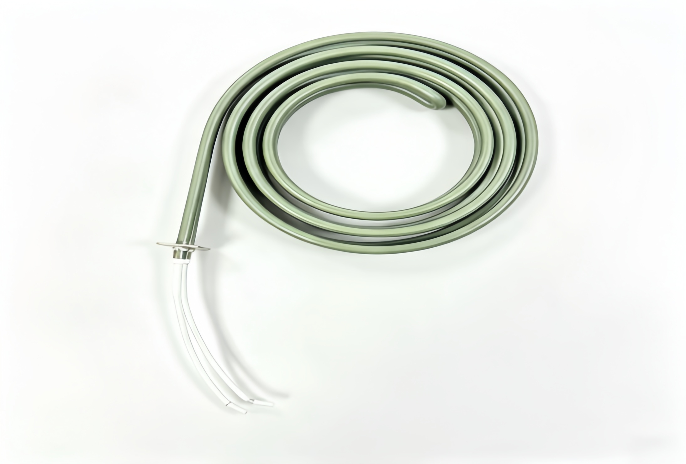 Spiral Coil Tubular Heater With Flange & Lead Wire