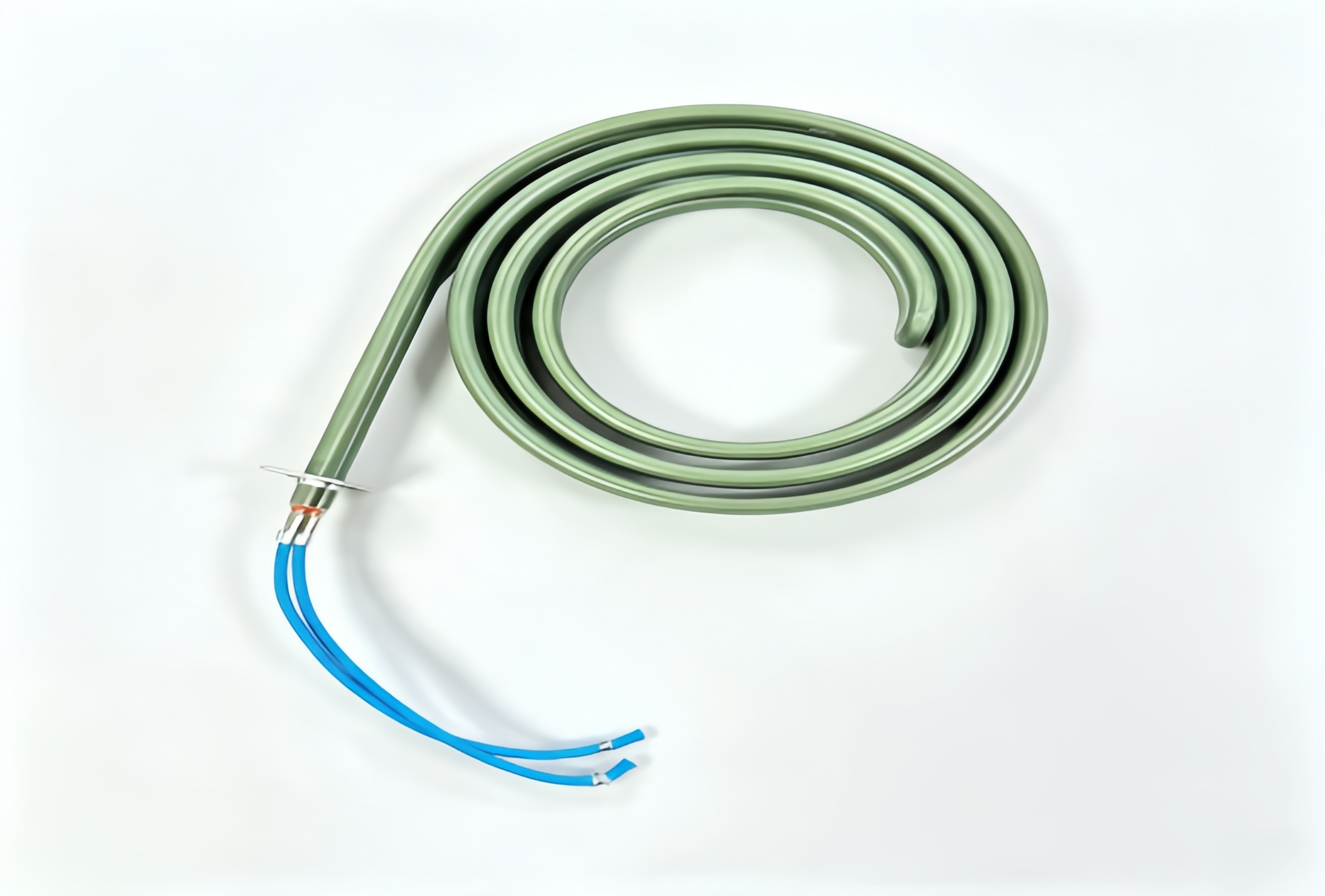 Spiral Coil Tubular Heater With Flange & Lead Wire