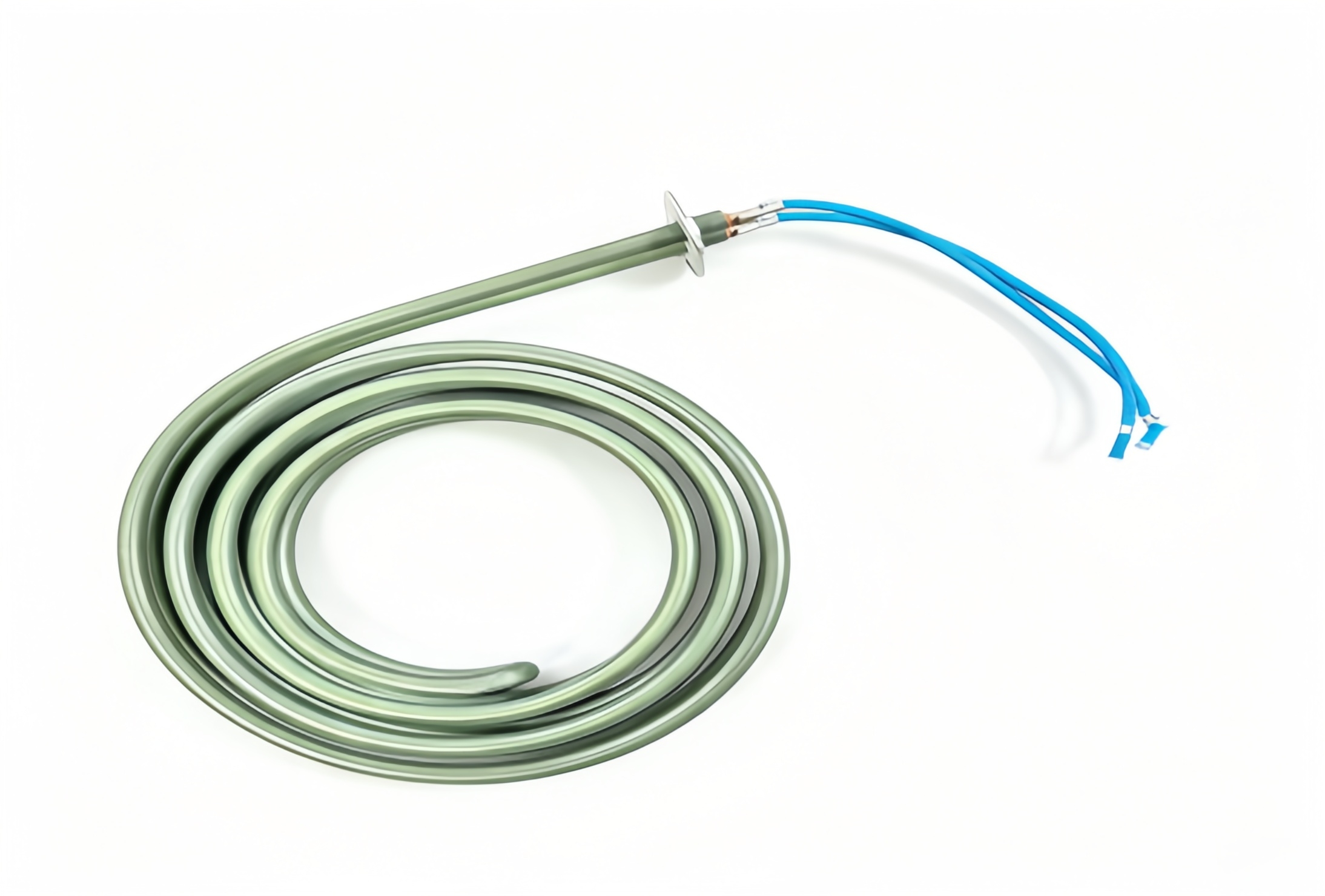 Spiral Coil Tubular Heater With Flange & Lead Wire