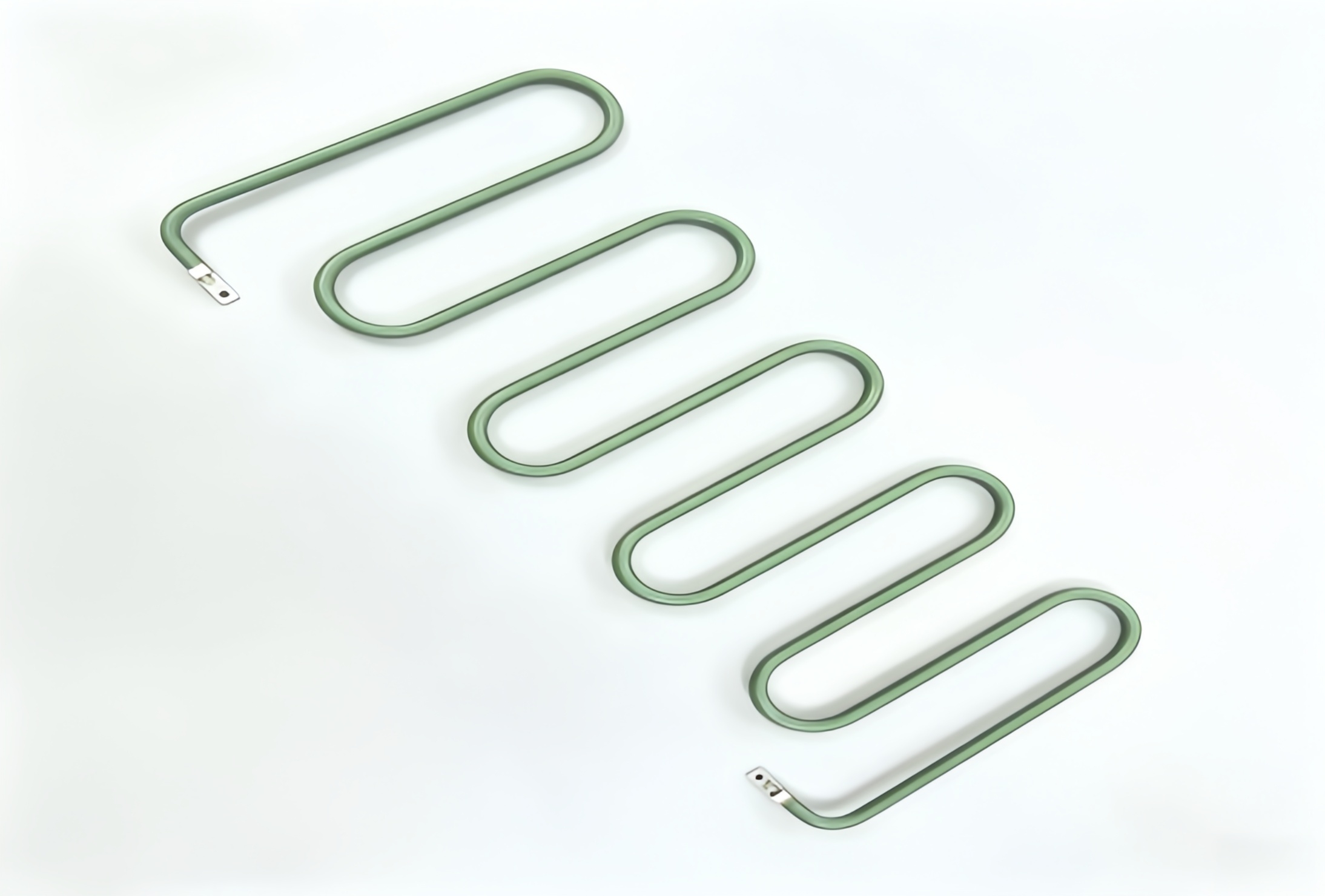 Serpentine W‑Shape Tubular Heater With Terminal Lugs