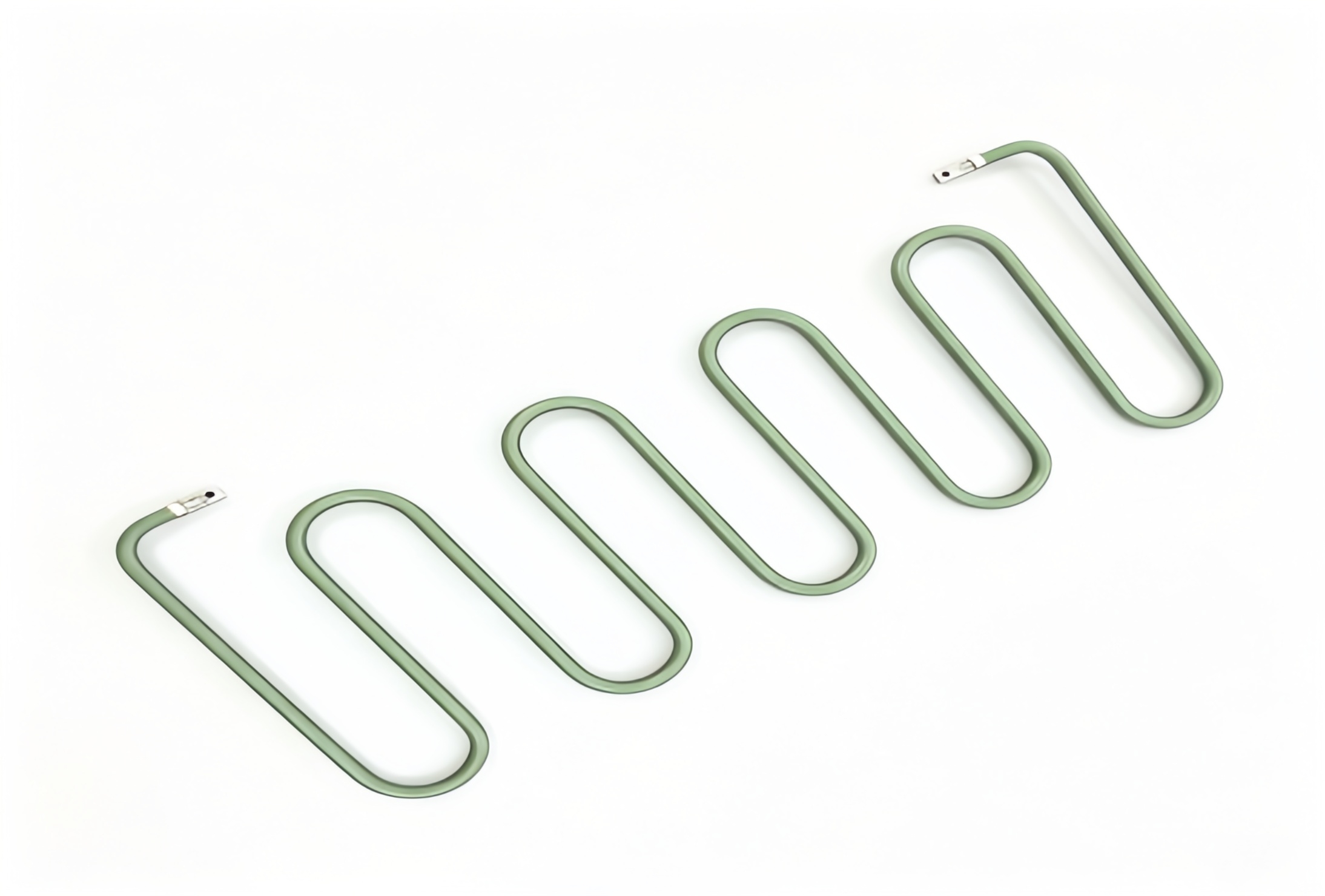 Serpentine W‑Shape Tubular Heater With Terminal Lugs