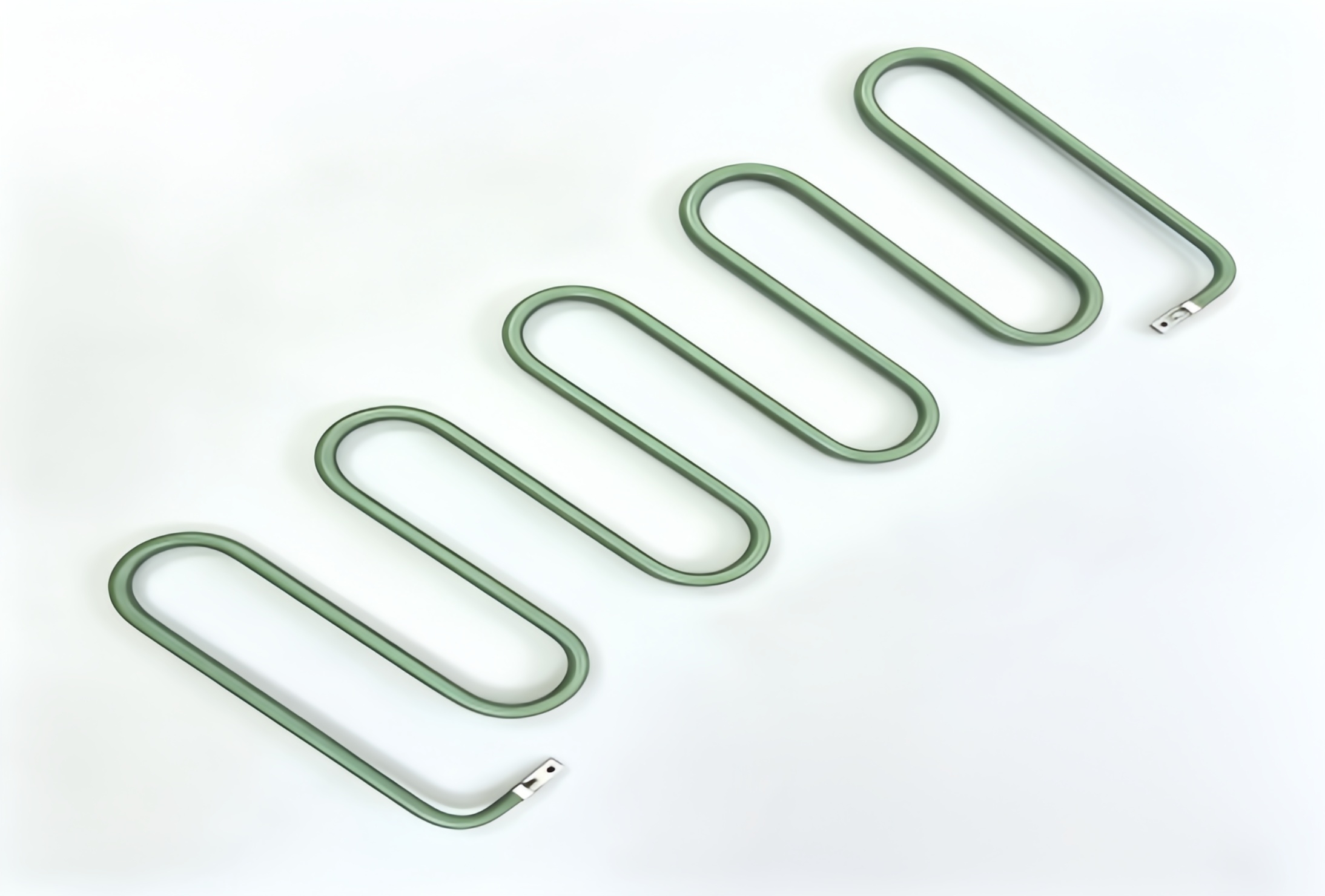 Serpentine W‑Shape Tubular Heater With Terminal Lugs