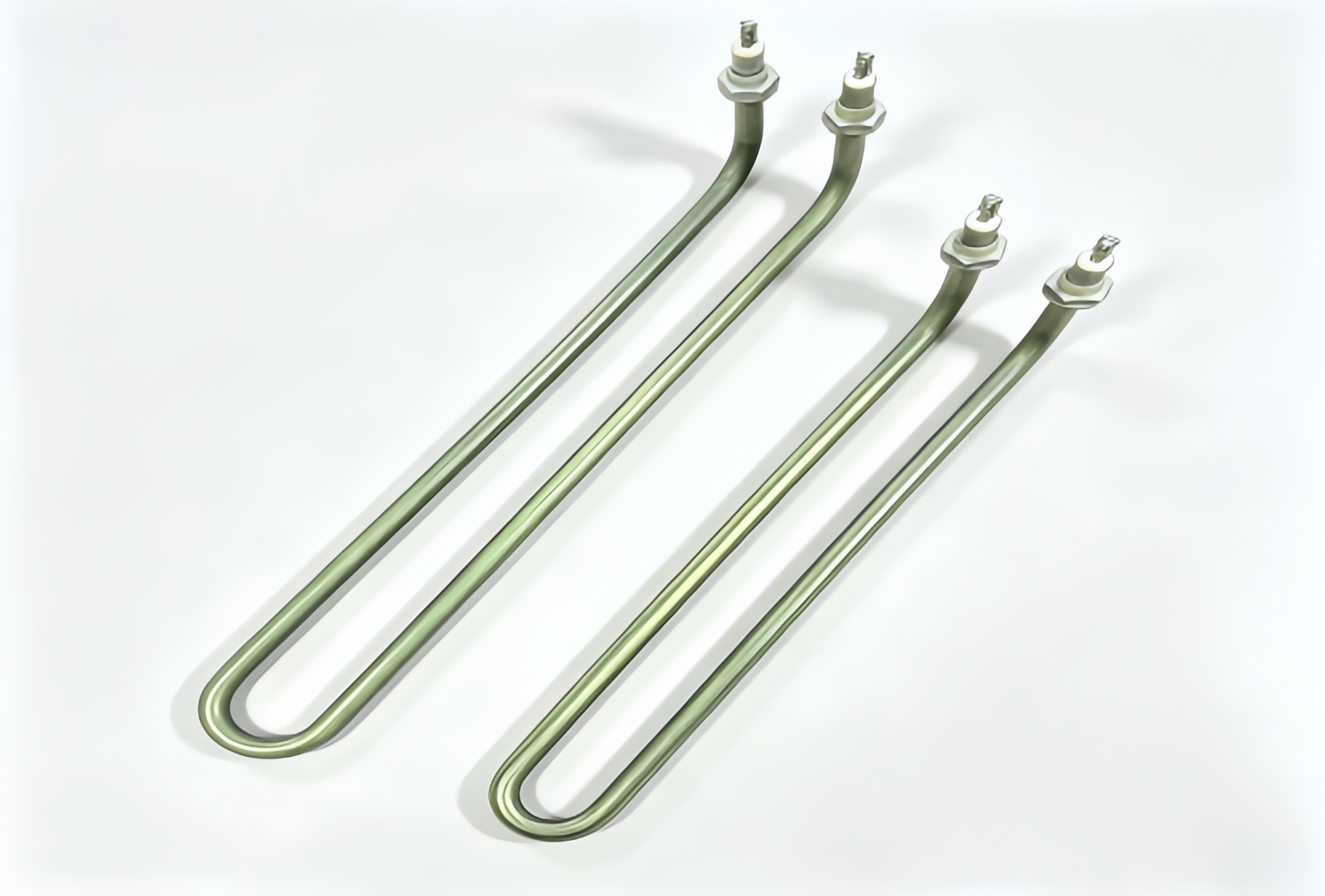 U‑Shape Tubular Heater With Mounting Thread Studs